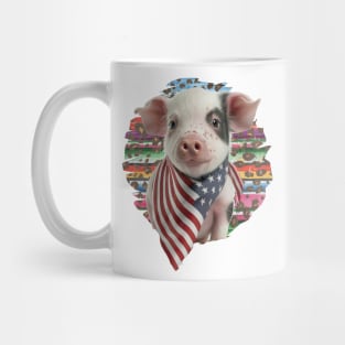 Patriotic Piglet Mug